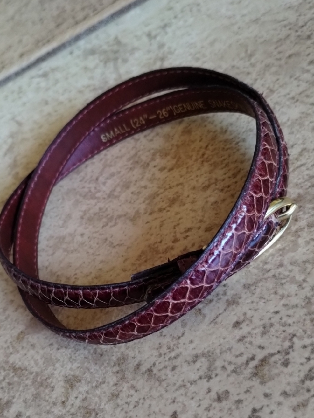 Snakeskin Belt